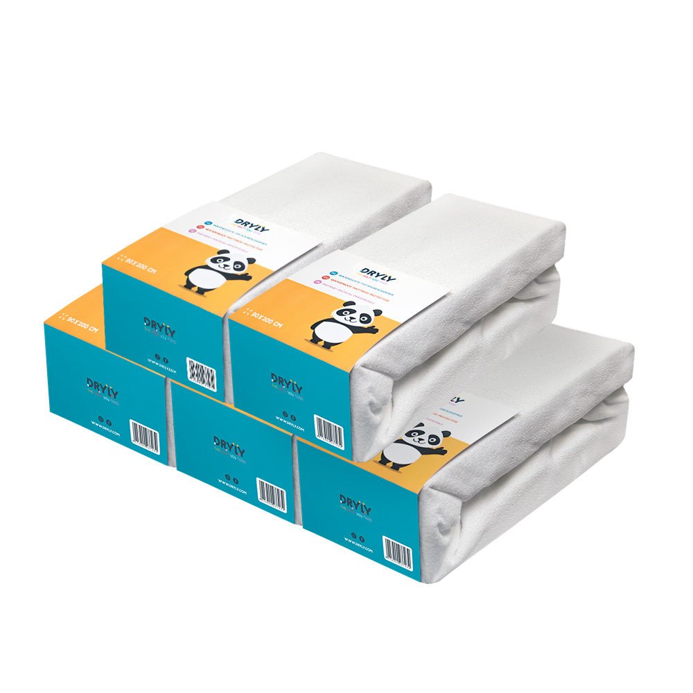Dryly® Matratzenschoner wasserdicht 90 x 200 cm (5er Pack)